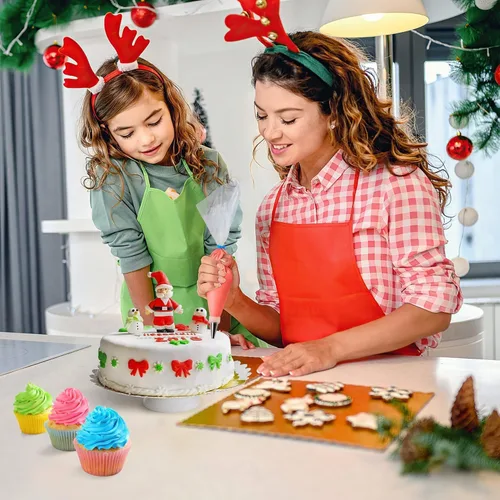 Vista 3 de firstake Juego de bolsas de tubería y puntas - 100 unidades de mangas pasteleras desechables de 12 pulgadas, bolsas de glaseado engrosadas, bolsas