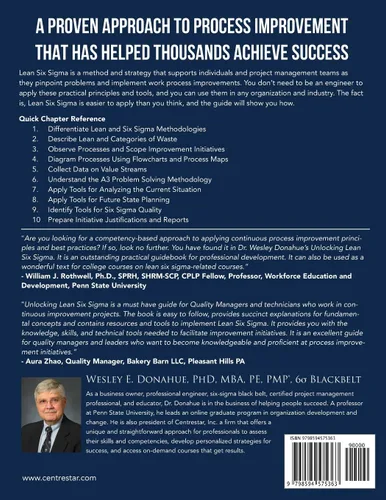 Vista 2 de Unlocking Lean Six Sigma A Competency-Based Approach to Applying Continuous Process Improvement Principles and Best Practices