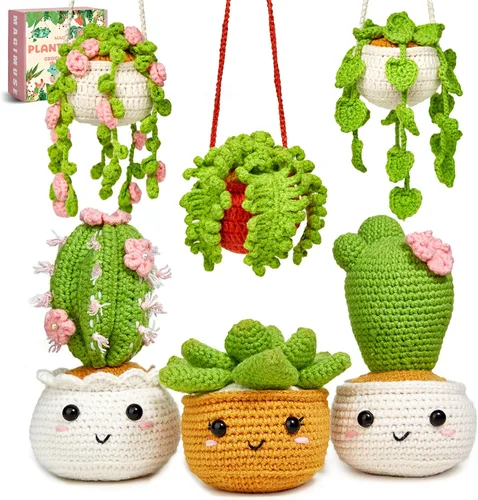 MAGIMUSE Kit de ganchillo para principiantes, kits de inicio de ganchillo para adultos, kits de ganchillo para tejer manualidades Amigurumi con
