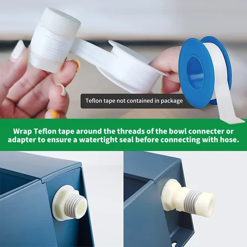 Vista 5 de LESYPET Dispensador automático de agua para perros, cuenco de agua potable para perros al aire libre de 68 onzas para ganado de pollo, bebedero