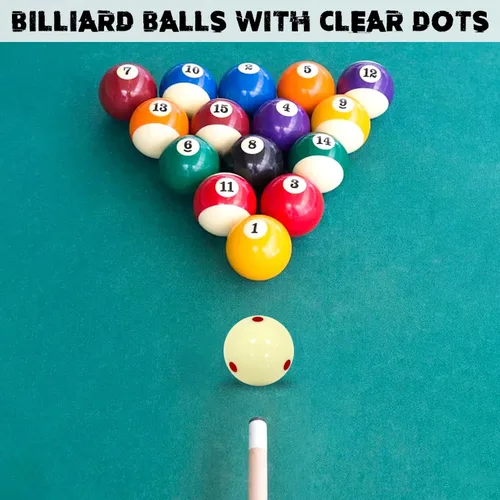 Vista 6 de Bola de Taco de Billar de 2-1/4" Tamaño Estándar Bola de Billar de Repuesto para Entrenamiento