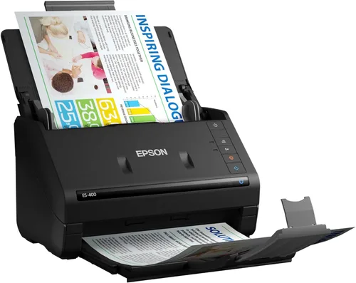 Vista 9 de Epson WorkForce ES-400 Escáner de documentos dúplex a color para PC y Mac, alimentador automático de documentos (ADF)