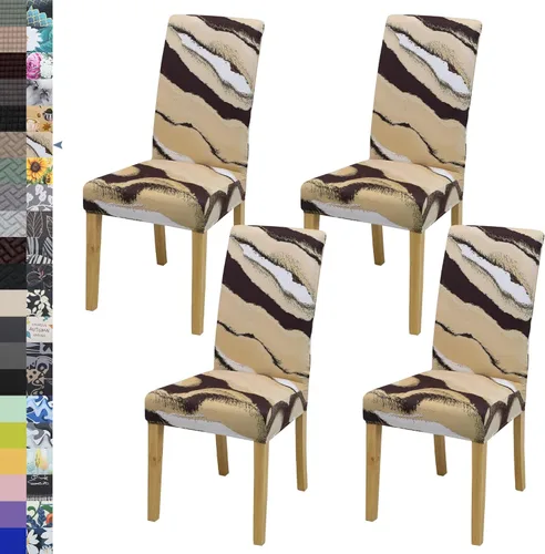 Vista 124 de BIETYONE - Fundas para sillas de comedor, juego de 2 fundas para sillas de comedor o cocina, lavables, protectoras, para sillas Parsons