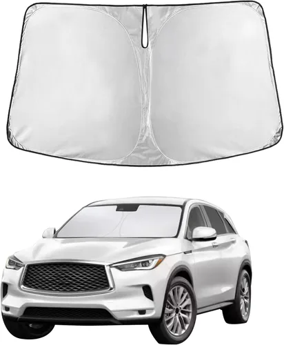 Vista 359 de EcoNour - Parasol plegable para parabrisas de Toyota Tacoma 2016-2025 2026, accesorios para camioneta de 2 puertas y 4 puertas, protector de visera
