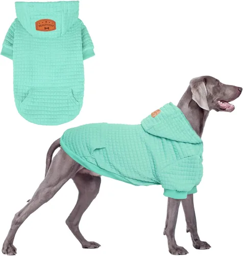 Vista 21 de BEAUTYZOO - Sudadera con capucha para perros macho o hembra pequeños, medianos y grandes, ropa cálida de invierno y otoño, talla S o M, suéter
