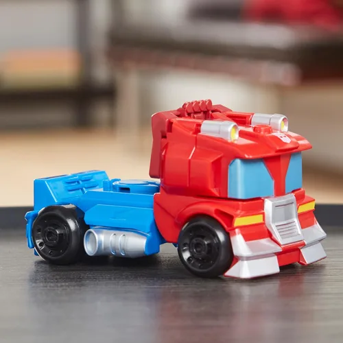 Vista 11 de Transformers Playskool Heroes Rescue Bots Academy Team Optimus Prime, figura de acción de 4.5 pulgadas, juguete de robot convertible para niños, a