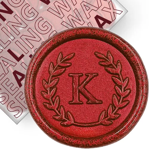 Vista 125 de 50 piezas de calcomanías adhesivas de sello de cera doradas con letras C, hechas a mano, no necesitan sello, calcomanías de cera para rasgar y usar