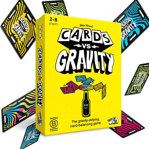 Big Potato Cards vs Gravity: Juego de cartas de apilado y equilibrio definitivo | Juego de mesa impermeable para diversión familiar, vacaciones y