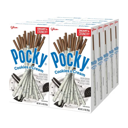 Vista 19 de Pocky Palitos de galletas de almendras – Crema de chocolate cubierta con almendras reales – (paquete de 10 cajas, 1.45 onzas cada una)