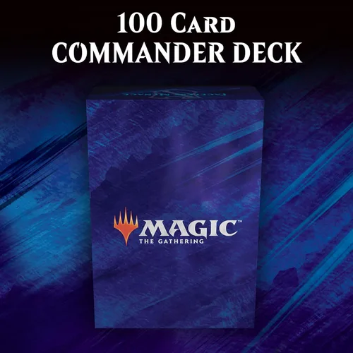 Vista 2 de Magic: The Gathering Commander 2019 Mazo Amenaza Sin Rostro Mazo de 100 Cartas Listo para Jugar 3 Comandantes Foil