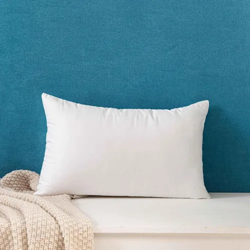 JUSPURBET Soft 14x22 inch Lumbar Throw Pillow Insert for Sofa Couch and Bedroom,Rectangle Cushion Stuff with 100% Cotton Cover,Pillow Form of