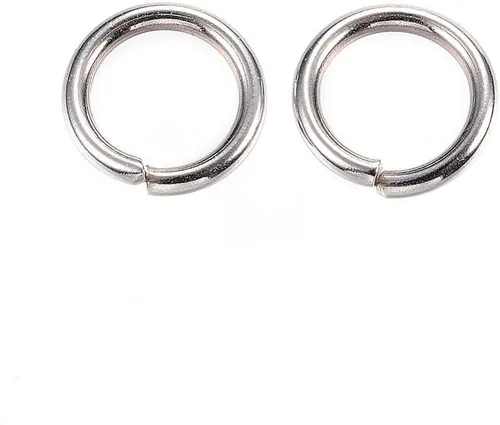 Vista 18 de HDSupplies 100 anillos de acero inoxidable 304 en tono negro, calibre 18 de 0.236 in (0.039 pulgadas de grosor)