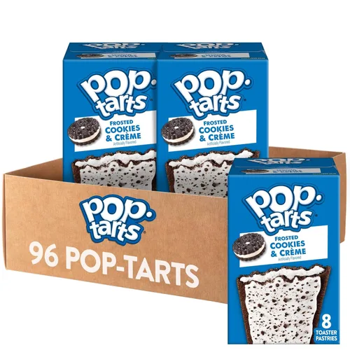 Vista 20 de Pop-Tarts - Tostadas, alimentos para el desayuno, bocadillos para niños, pan de plátano glaseado (96 Pop-Tarts)