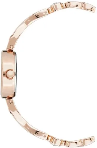 Vista 3 de Anne Klein Juego de reloj y pulsera en tono plateado con detalles de cristal prémium para mujer