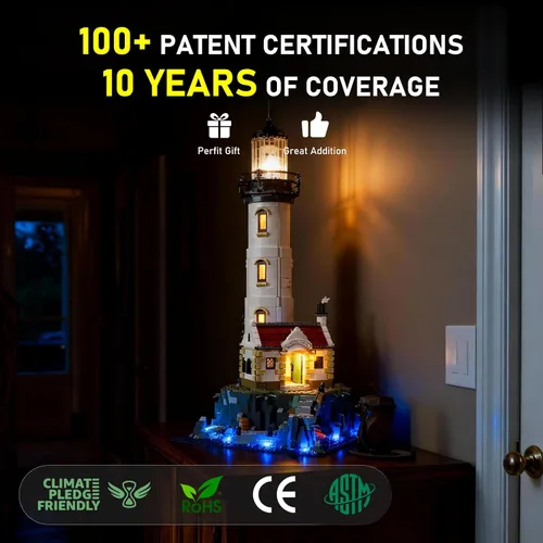 Vista 4 de BRIKSMAX Kit de iluminación LED para LEGO-21335 Faro Motorizado - Compatible con modelo de bloques de construcción Lego Ideas - No incluye el set