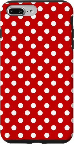 Vista 12 de Bright red and White Polka dots Fun Cheery Polka dot Design Case for iPhone 17