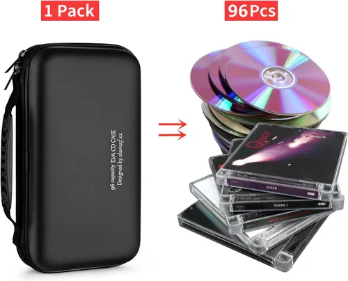 Vista 51 de Funda para DVD, estuche de CD EVA, organizador de almacenamiento, portátil, protector de DVD, soporte para billetera para coche