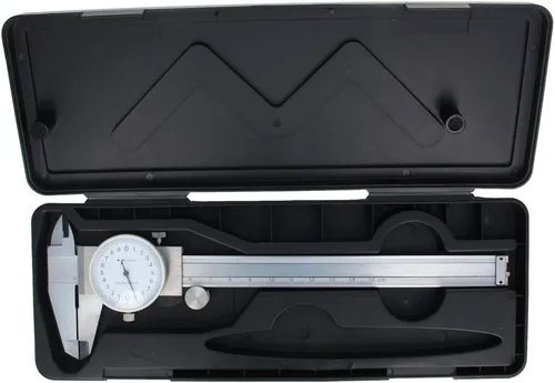 Vista 4 de Utoolmart Vernier Pinza 5.906 in X 0.001 in Acero al carbono endurecido herramienta de medición de pinza cromada para mediciones de precisión