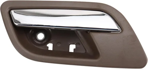 Vista 149 de TRQ Manija de puerta interior delantera izquierda cromada y negra para el lado del conductor compatible con Ford F-150 2012-2014