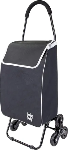 Vista 7 de dbest products - Carro de mano Trolley Dolly Compacto con bolsillos – Carrito de compras plegable con ruedas – Carro rodante de uso múltiple