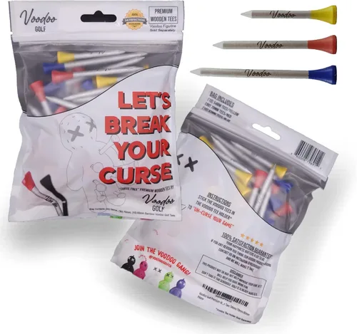 Camisetas de golf de madera prémium de 2-1/8 pulgadas (2.126 in), 2-3/4 pulgadas (2.756 in), 3-1/4 pulgadas (3.268 in) | 50 unidades surtidas |