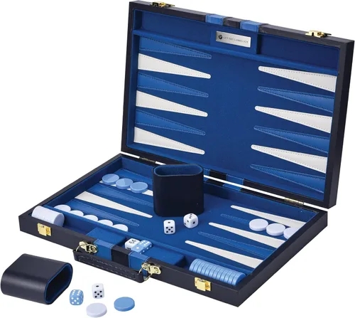 Vista 11 de Juego de mesa de Backgammon con estuche, disponible en tamaños pequeños, medianos y grandes de Get the Games Out, S