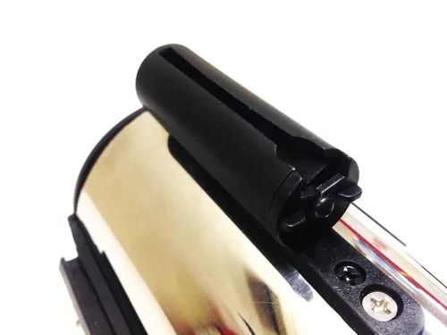 Vista 2 de FixtureDisplays® Poste de barrera de cola Stanchion Cinta retráctil para montaje en pared, cinturón de 16 pies, negro 12004-8-NEGRO 12004-8-NEGRO