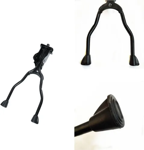 Vista 6 de Soporte para bicicleta, soporte para bicicleta, soporte de bicicleta de hierro de doble pierna para bicicleta de montaña, bicicleta de carretera