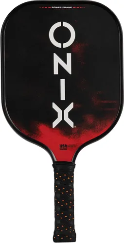 Vista 7 de Onix Mayhem Patented ThermoFused Technology Carbon Fiber Power Frame Polypropylene Honeycomb Core Performance Power and Control Pickleball Paddle