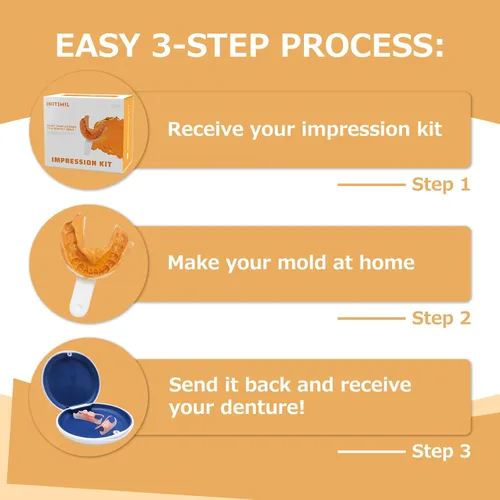 Vista 2 de Prótesis parciales – Dentaduras postizas para dientes perdidos y huecos – Dientes de repuesto ligeros e irrompibles para hombres y mujeres (1 diente)