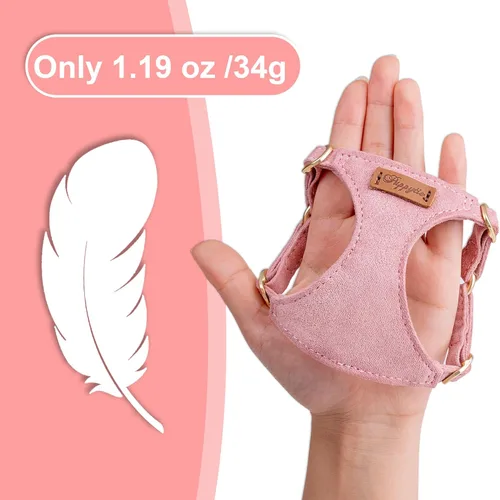 Vista 2 de Arnés para cachorros Puppytie XXS sin tirones con correa multifuncional para perro, suave ajustable, sin estrangulamiento, a prueba de escapes