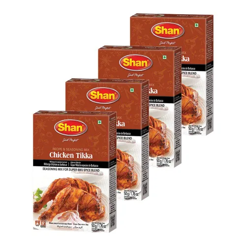 Vista 39 de Shan - Mezcla de Chicken Tikka Masala (50g) - Paquetes de condimentos para Tikka Masala (Paquete de 6)