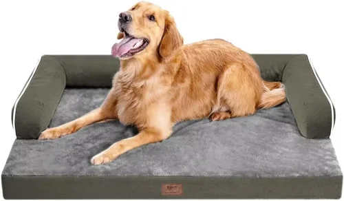 Vista 65 de Cama pequeña para perros y gatos, cama ortopédica impermeable para perros pequeños, cama de gato, cómodo sofá para mascotas, sofá cama con funda