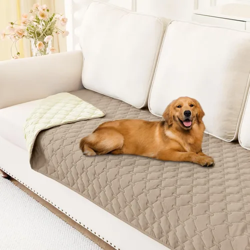 Vista 112 de Smiry Funda Manta Impermeable para Cama de Perro, Manta Suave Reversible para Mascotas, Lavable a Prueba de Fugas, Funda para Gatos y Perros