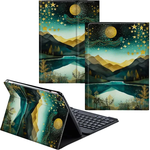 Vista 22 de Funda para Samsung Galaxy Tab S6 Lite 2022/2020 Teclado Inalámbrico Desmontable y Cubierta De Soporte De Cuero PU Funda Protectora Para Samsung