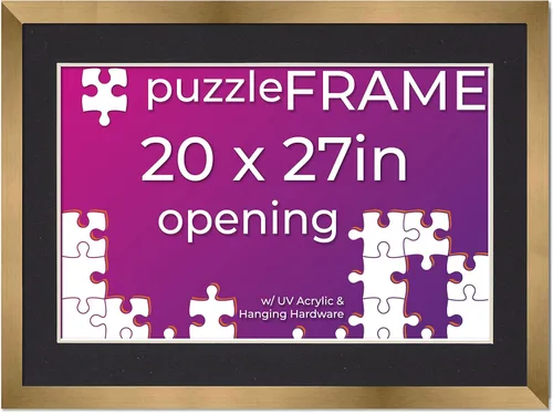 Vista 69 de Poster Palooza Kit de marco de rompecabezas de 11.25 x 38.25 pulgadas, el kit incluye hojas de pegamento para rompecabezas, marco de rompecabezas