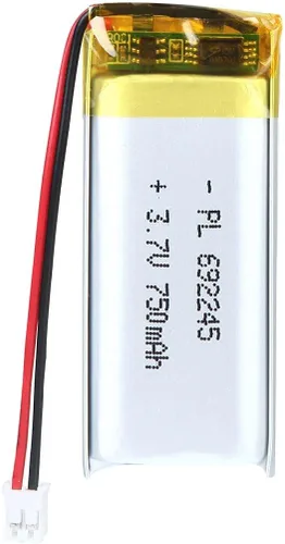 Vista 37 de Batería LiPo de 3.7V 1000mAh 102050, batería recargable de polímero de litio con conector y cable JST PH2.0.000 in, reemplazo para altavoz