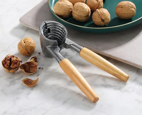 Vista 5 de New Star Foodservice 28234 Pecan y cascanueces resistentes con asas de madera