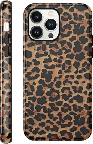 Vista 50 de Funda de teléfono con estampado de guepardo para iPhone 7/8/SE 2020/2022 de 4.7 pulgadas, funda de lujo con diseño de leopardo marrón coqueta a