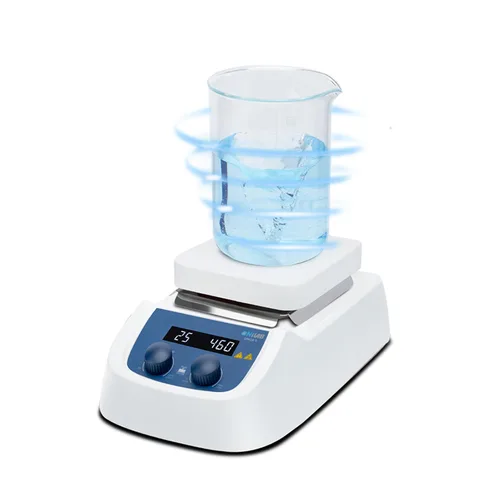Vista 7 de ONiLAB Agitador magnético de placa calefactora digital LED de 5 pulgadas con placa de trabajo de acero inoxidable recubierta de cerámica, 200-1500