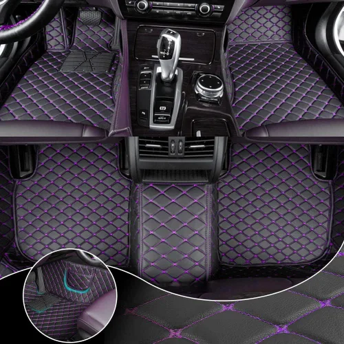 Vista 12 de Alfombrillas personalizadas para Ford Edge 2007-2023 para automóvil, de lujo, impermeables, antideslizantes, cobertura completa, forros de piso