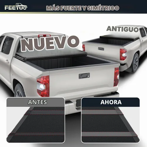 Vista 10 de FRP - Cubierta rígida de tres pliegues para Gladiator JT 2020-2026 de 5 pies/60.3 pulgadas para modelos con o sin el sistema de riel de cubierta