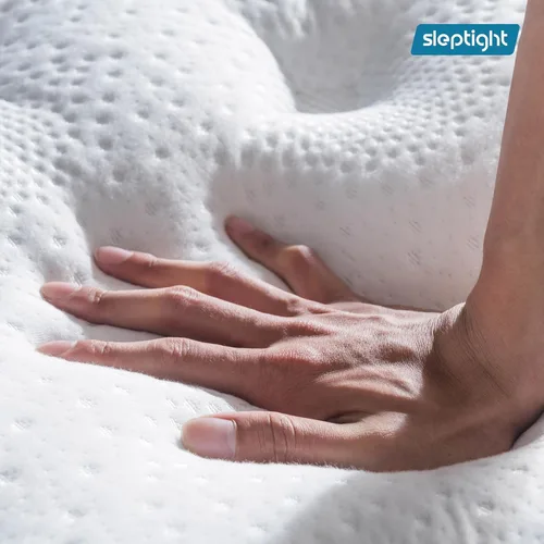 Vista 3 de Colchón King, colchón híbrido de 12 pulgadas con acolchado en la parte superior en una bolsa, resortes de bolsillo de espuma viscoelástica