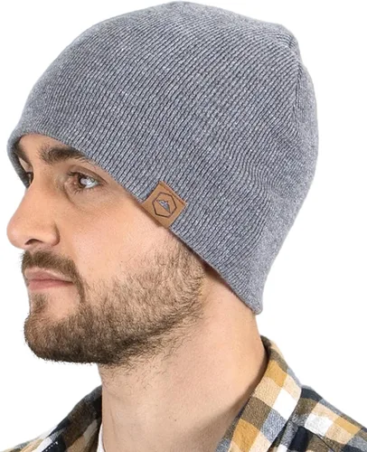 Tough Headwear Knit Beanie Winter Hat for Men and Women-Toboggan Cap for Cold Weather - Warm Ribbed Stocking Hat, Skate Cap