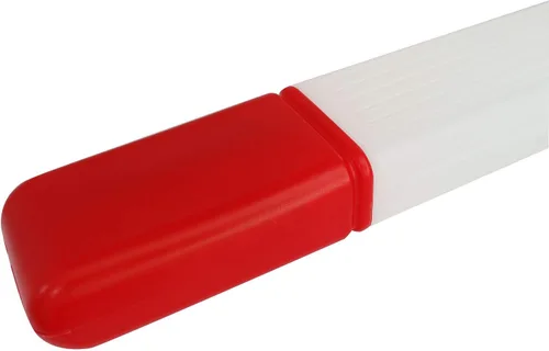 Vista 3 de NX Garden 2 contenedores de tubo grandes de plástico transparente de 16.1 in (rojo + amarillo)