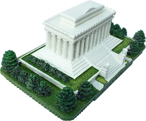 Vista 2 de Pisapapeles de recuerdo de Washington DC - Lincoln Memorial, recuerdos de Washington DC, regalos de Washington D.C