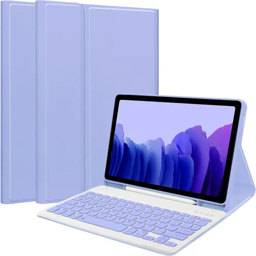 Vista 15 de Funda de teclado para Samsung Galaxy Tab S6 Lite de 10.4 pulgadas 2024/2022/2020, funda protectora Magentic con soporte para S-Pen y teclado Negro