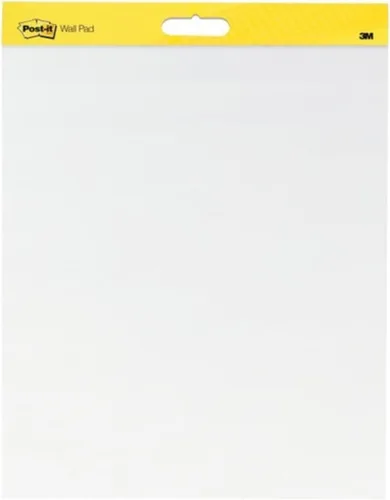 Vista 5 de Post-it – Esterilla de pared con tiras de comando, 20 x 23 pulgadas, color blanco, 20 hojas/esterillas, Blanco