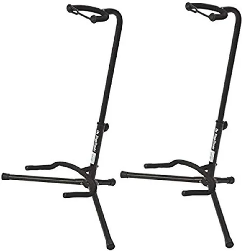 OnStage On Stage XCG4 - Soporte tubular acolchado de terciopelo para guitarra (paquete de 2)