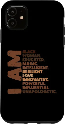 Vista 8 de I Am Black Woman Melanin Africa Pride History BHM Women Gift Case for iPhone 17
